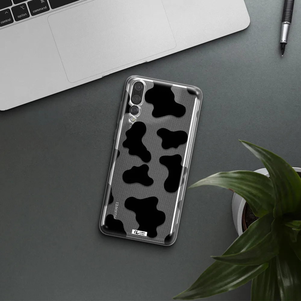 Cow Print Huawei P20 Pro Clear TPU Case