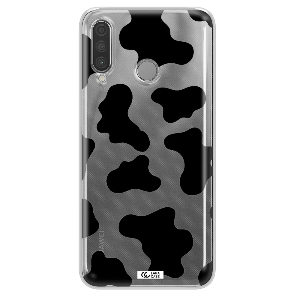 Cow Print Huawei P30 Lite Clear TPU Case