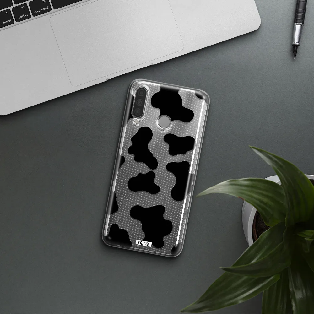 Cow Print Huawei P30 Lite Clear TPU Case