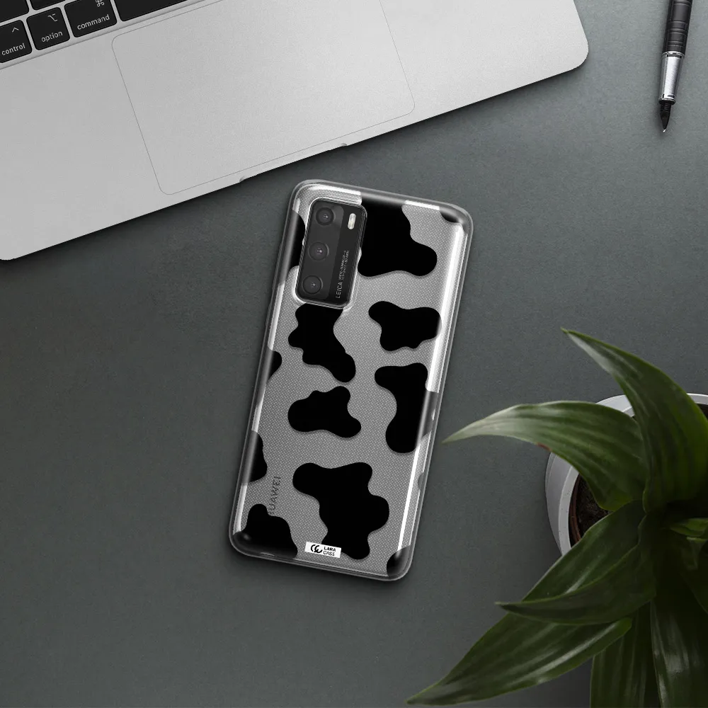 Cow Print Huawei P40 Clear TPU Case