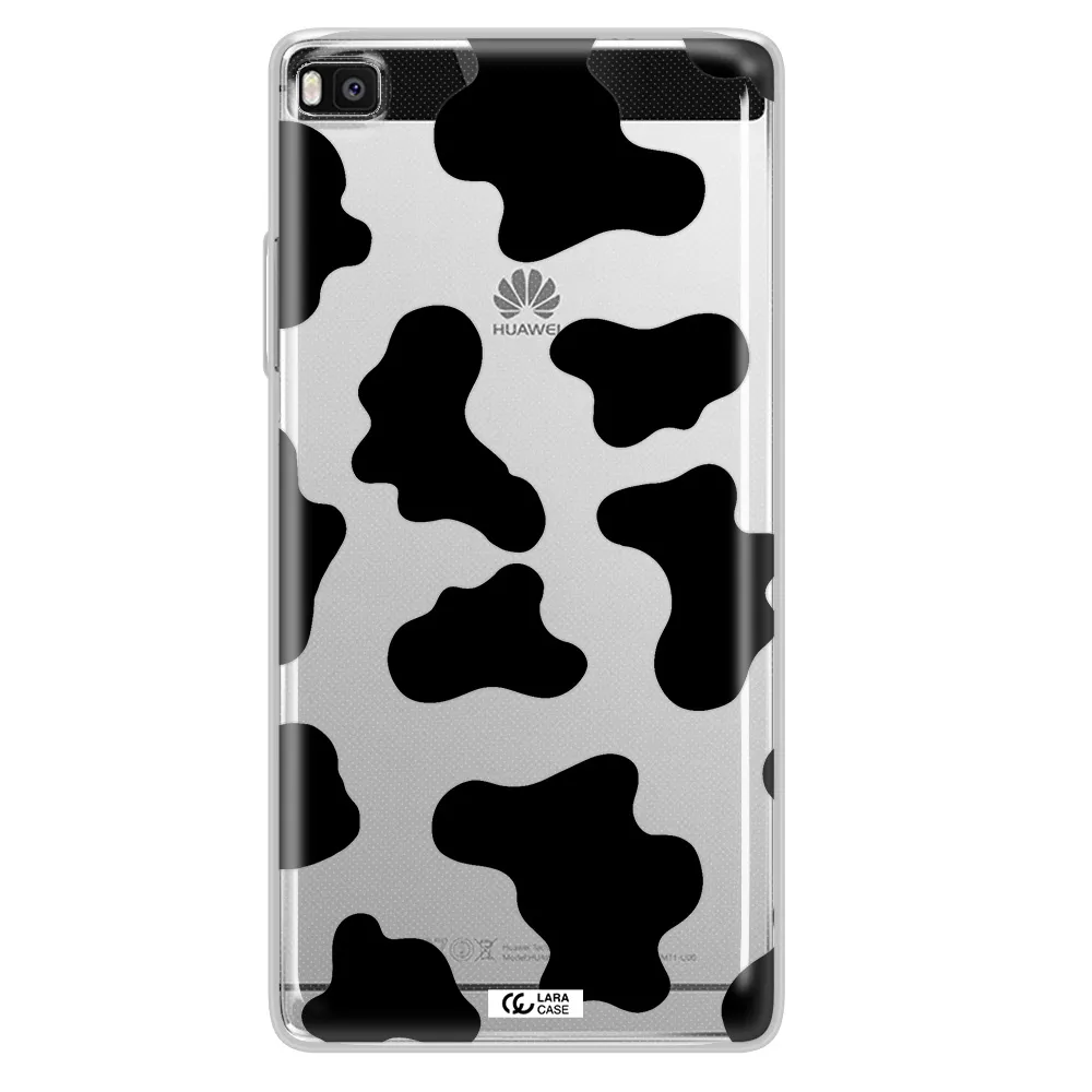 Cow Print Huawei P8 Clear TPU Case