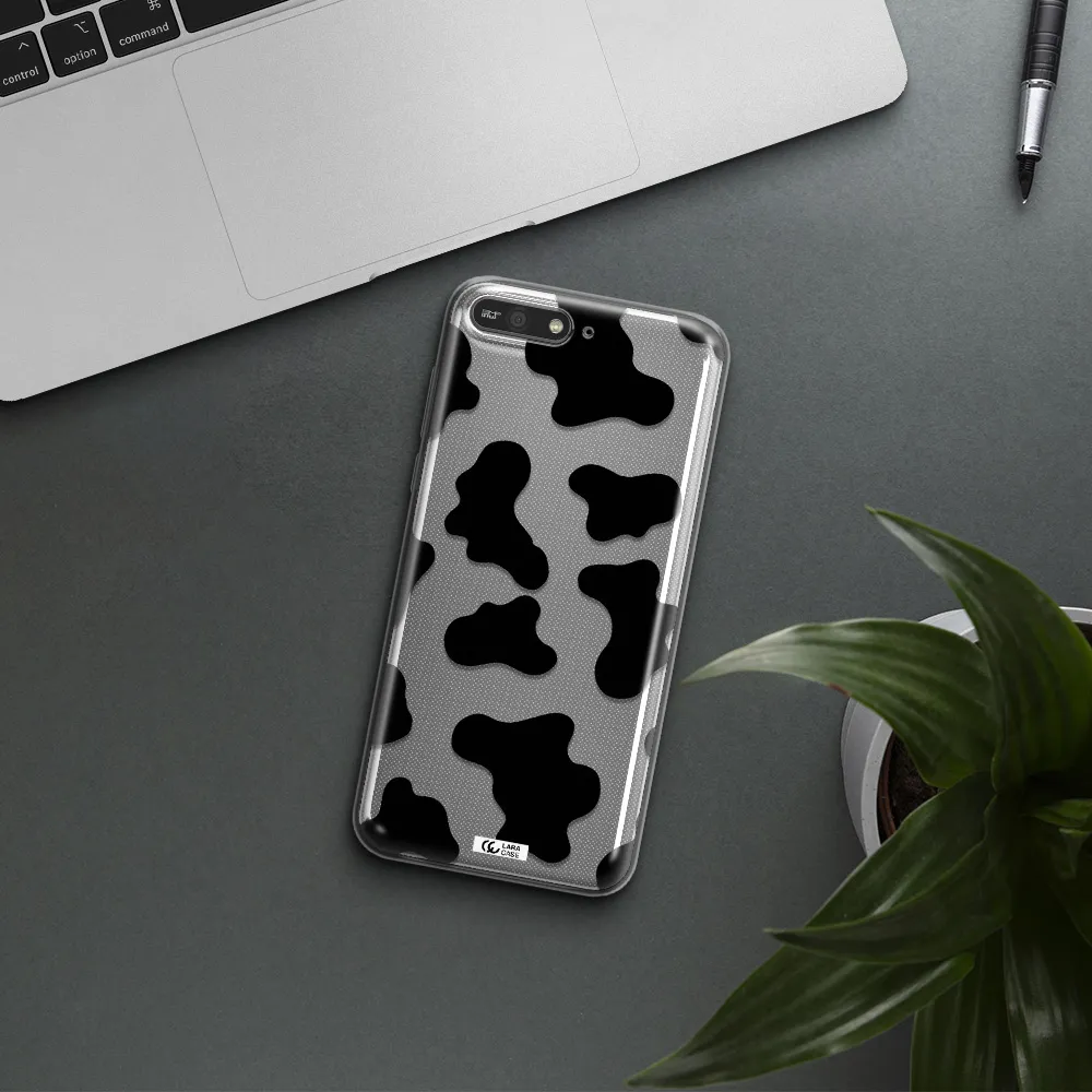 Cow Print Huawei Y6 2018 Clear TPU Case