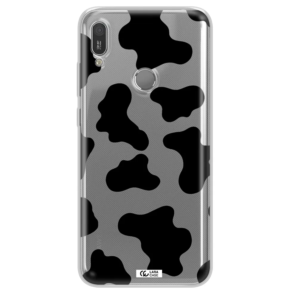 Cow Print Huawei Y6 2019 Clear TPU Case