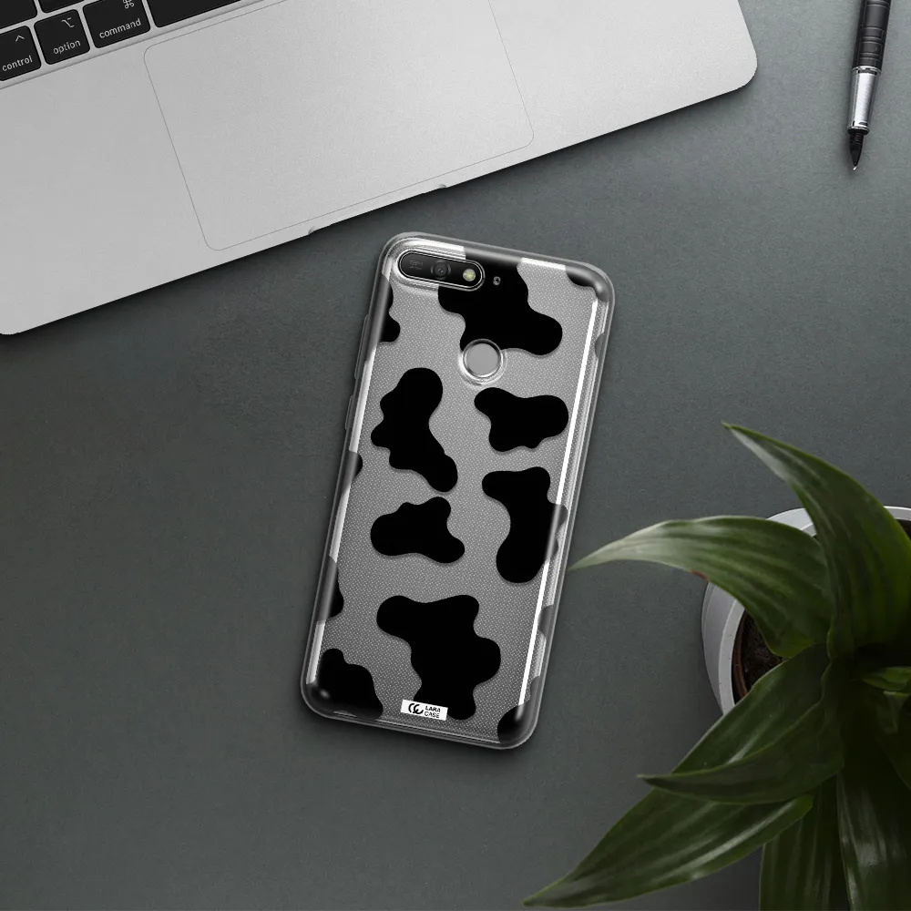 Cow Print Huawei Y6 Prime 2018 Clear TPU Case