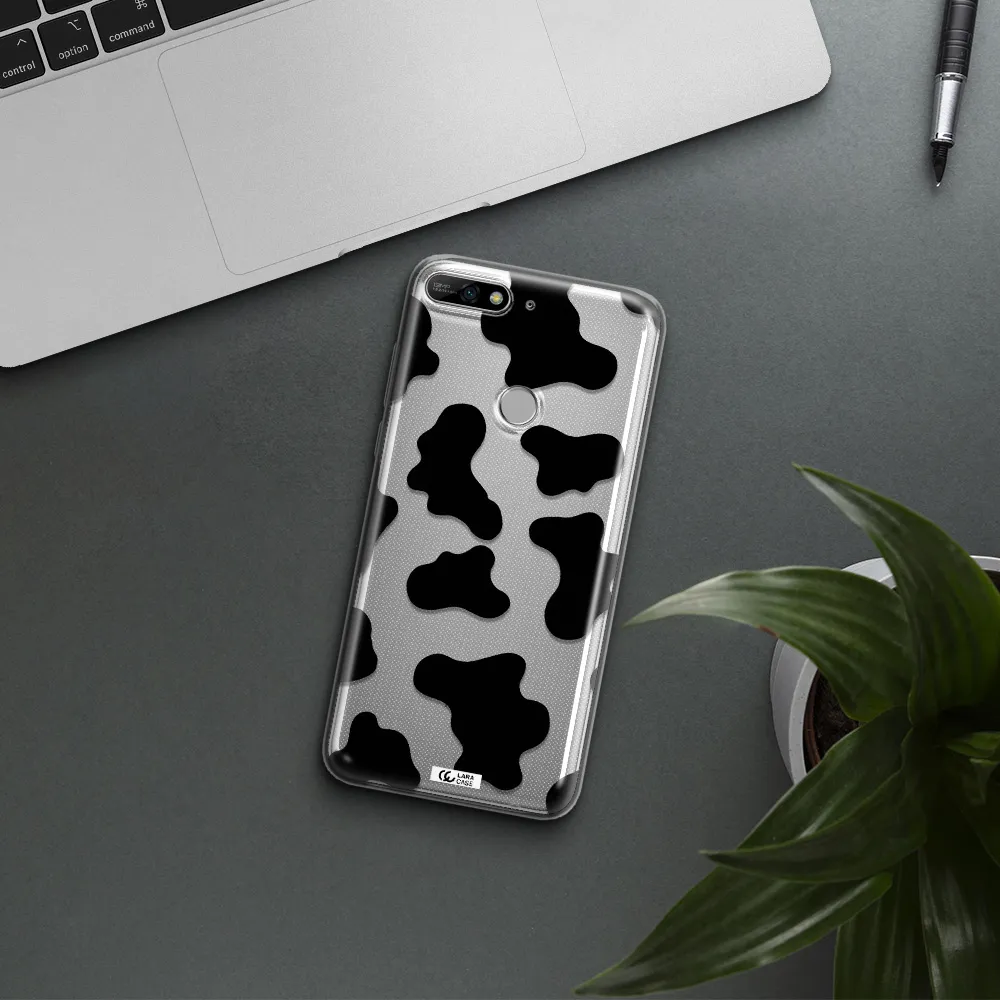Cow Print Huawei Y7 2018 Clear TPU Case