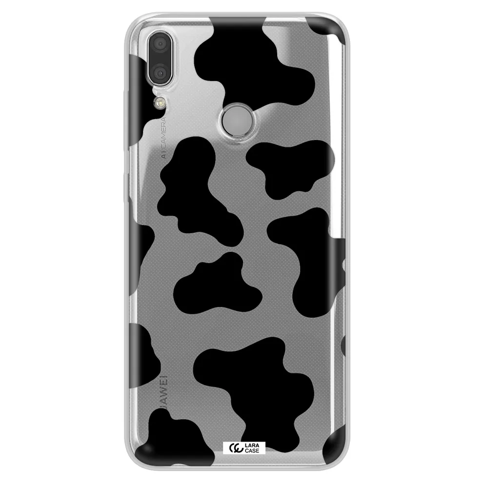 Cow Print Huawei Y7 2019 Clear TPU Case