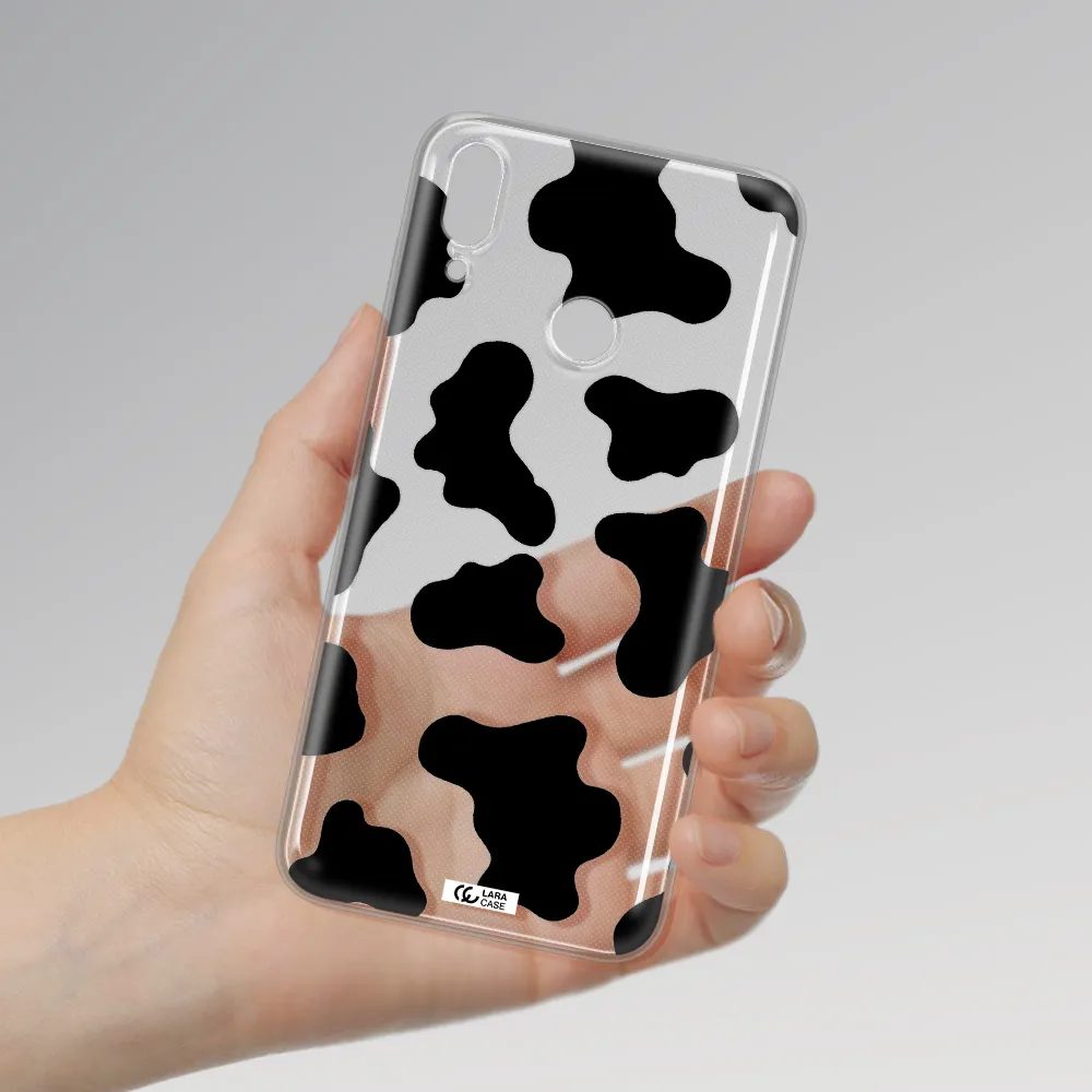 Cow Print Huawei Y7 2019 Clear TPU Case