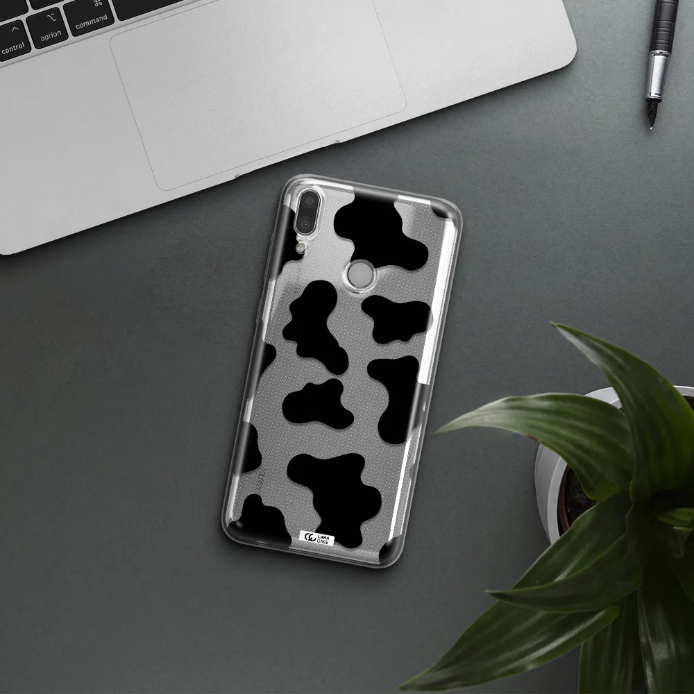 Cow Print Huawei Y7 2019 Clear TPU Case