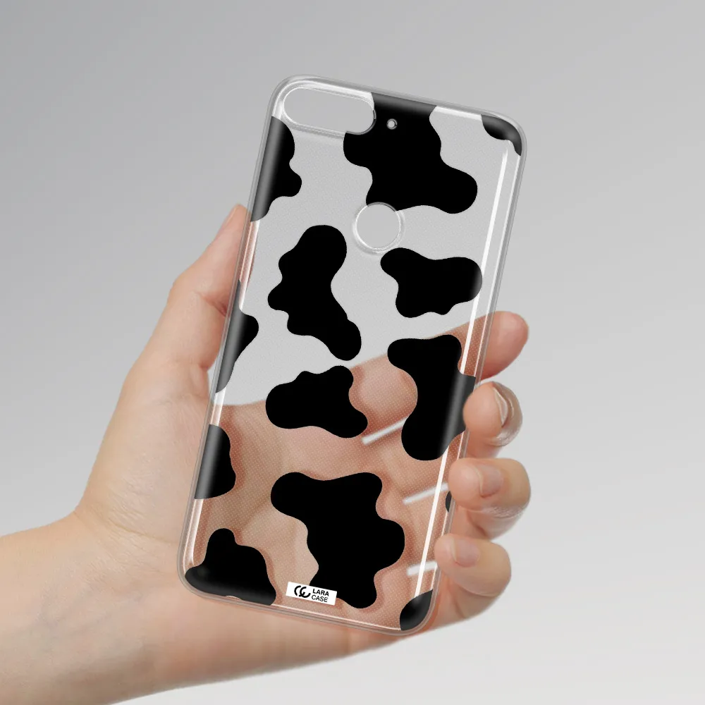 Cow Print Huawei Y7 Prime 2018 Clear TPU Case