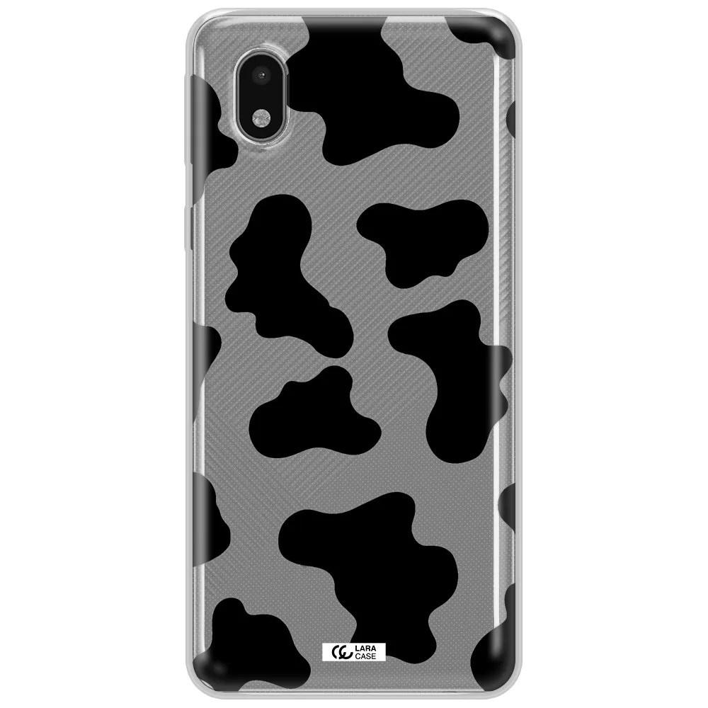 Cow Print Samsung A01 Core Clear Tpu Case