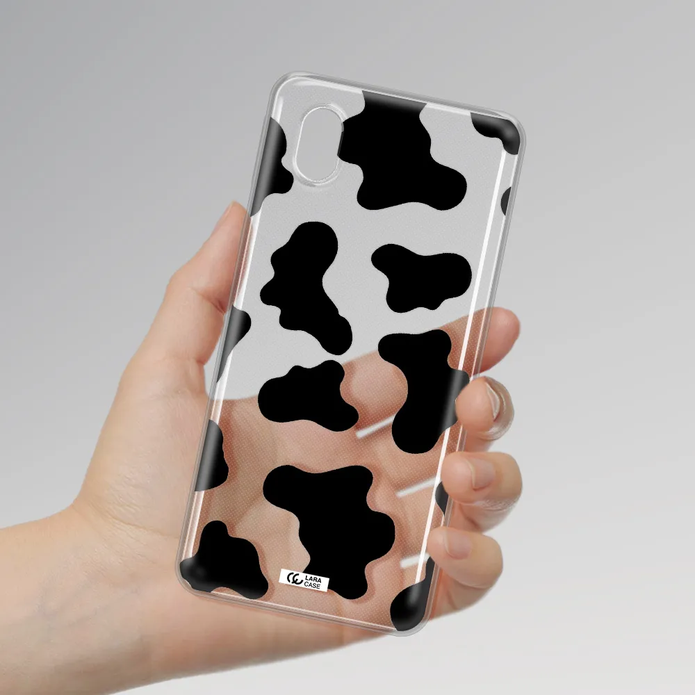 Cow Print Samsung A01 Core Clear Tpu Case