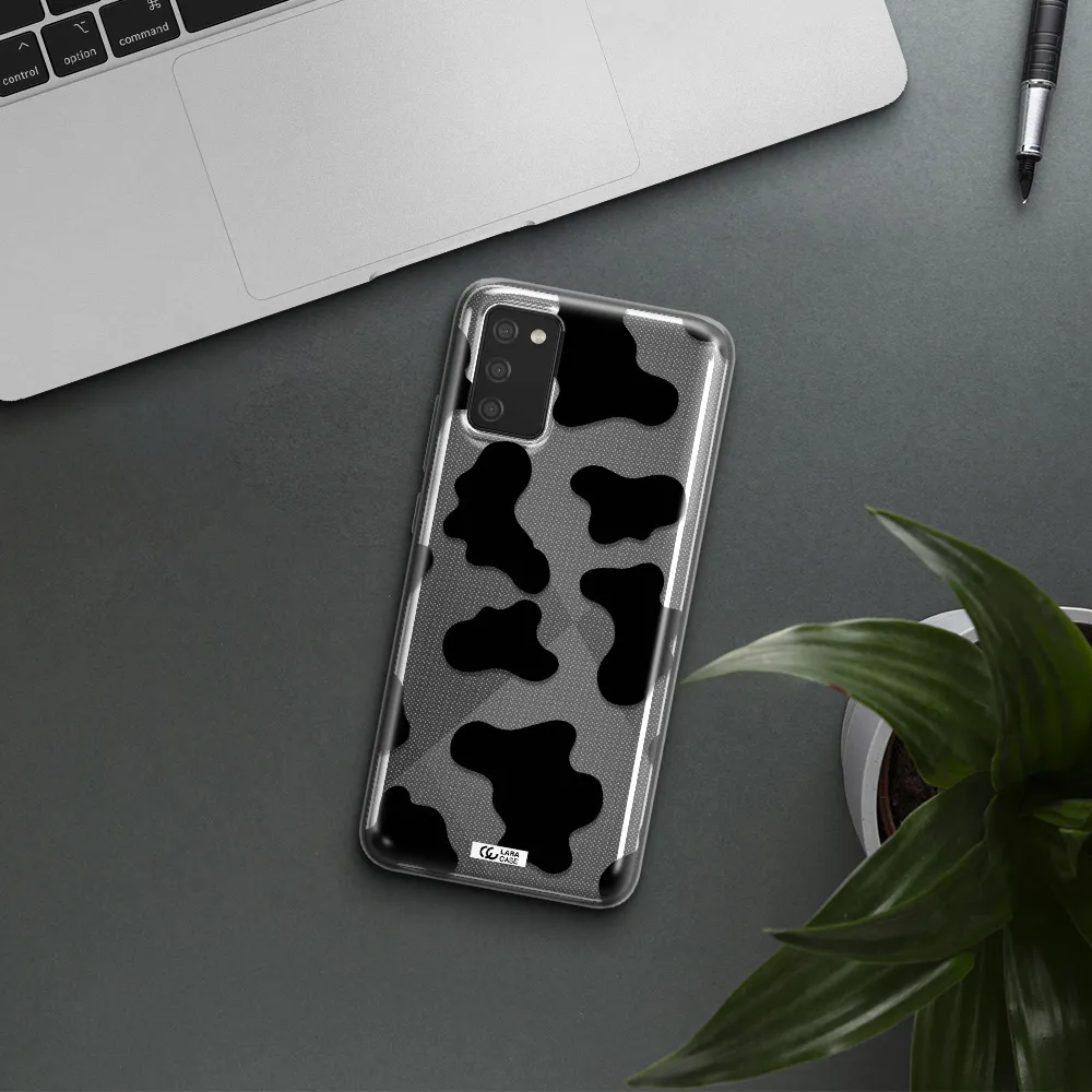 Cow Print Samsung A02S Clear TPU Case
