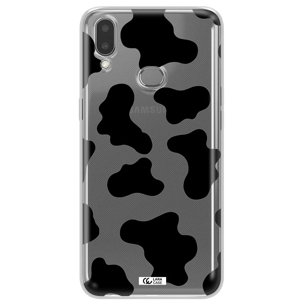 Cow Print Samsung A10S Clear TPU Case