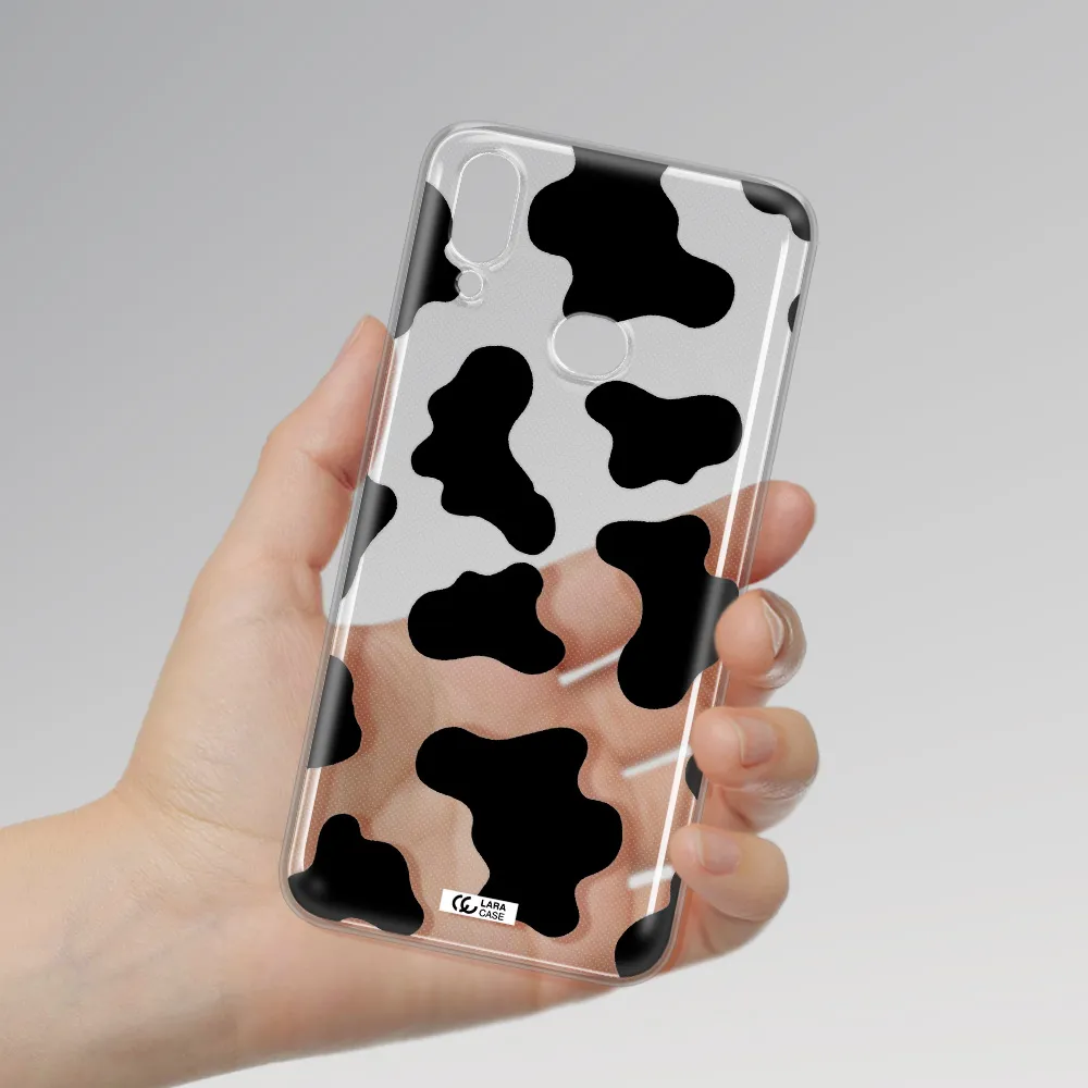 Cow Print Samsung A10S Clear TPU Case
