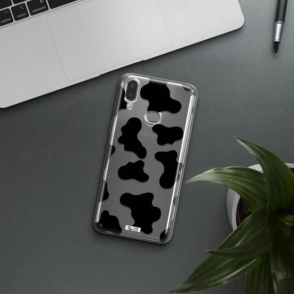 Cow Print Samsung A10S Clear TPU Case