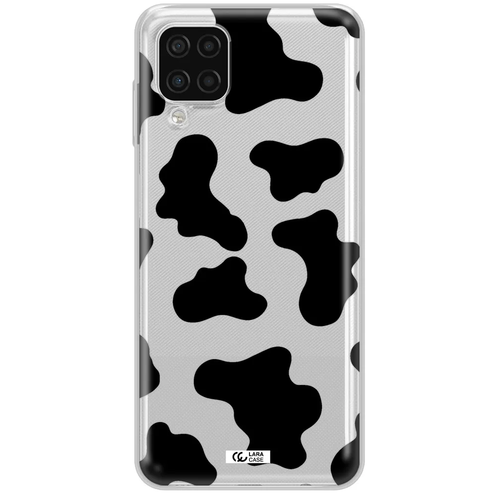 Cow Print Samsung A12 4g Clear TPU Case