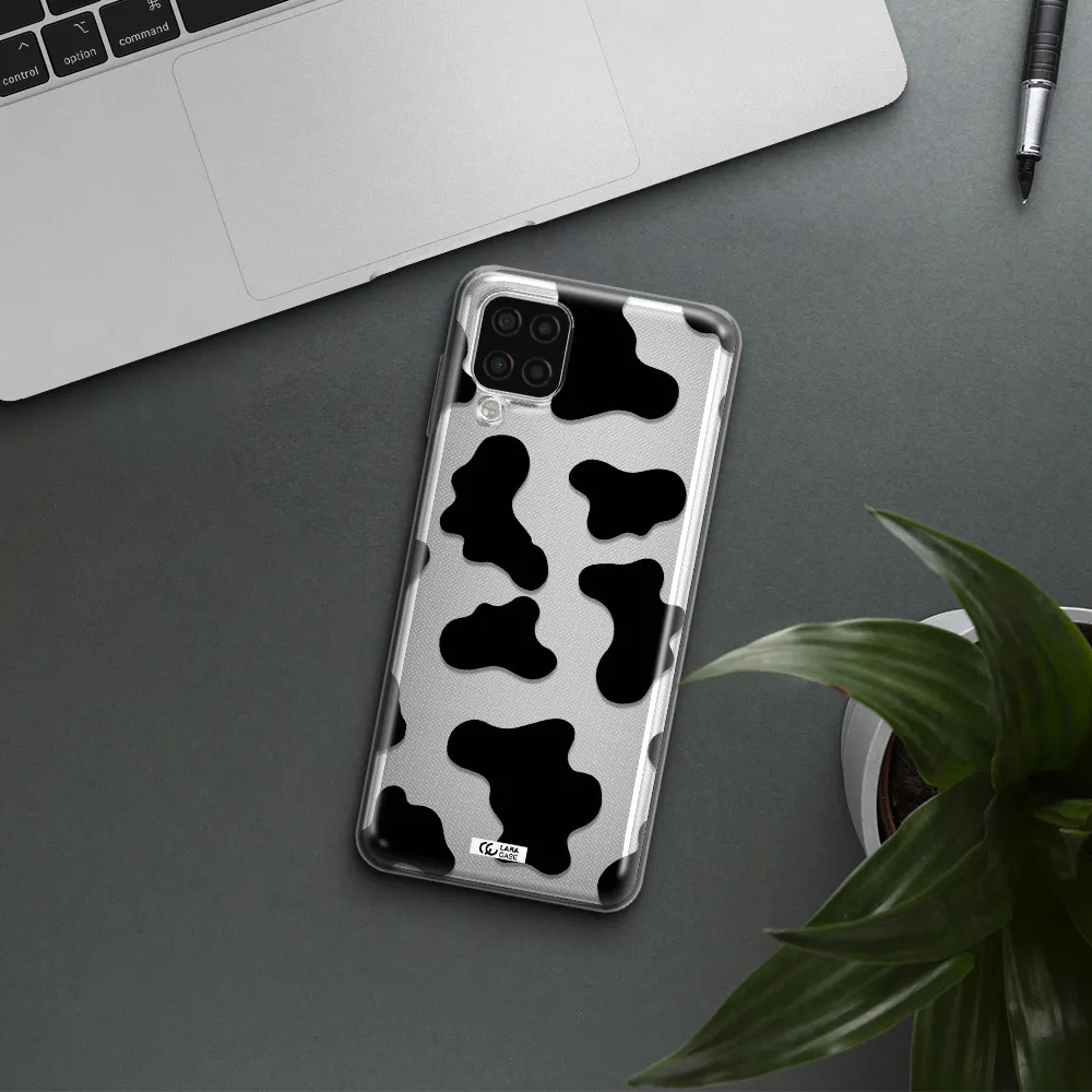 Cow Print Samsung A12 4g Clear TPU Case