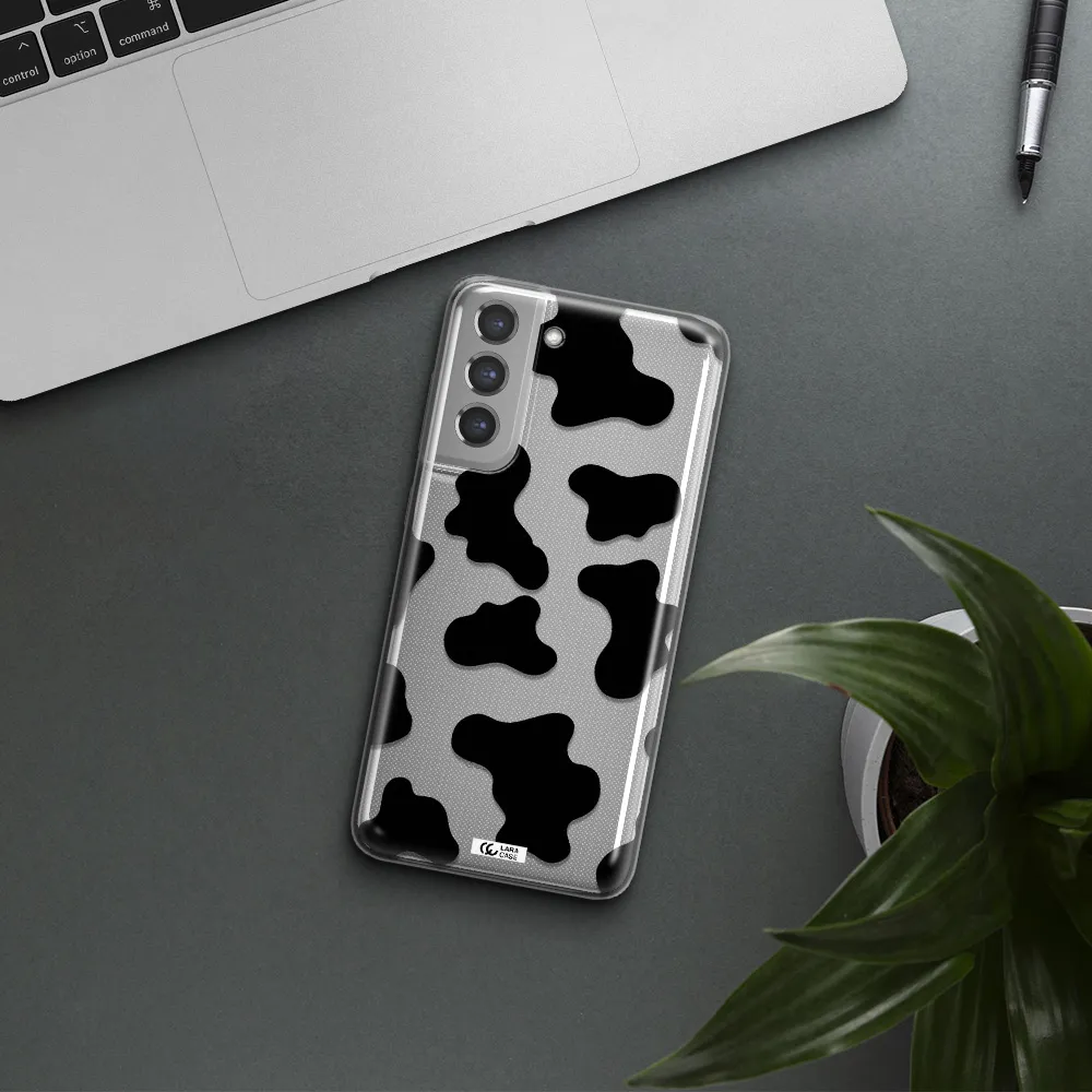 Cow Print Samsung A21 Fe Clear TPU Case