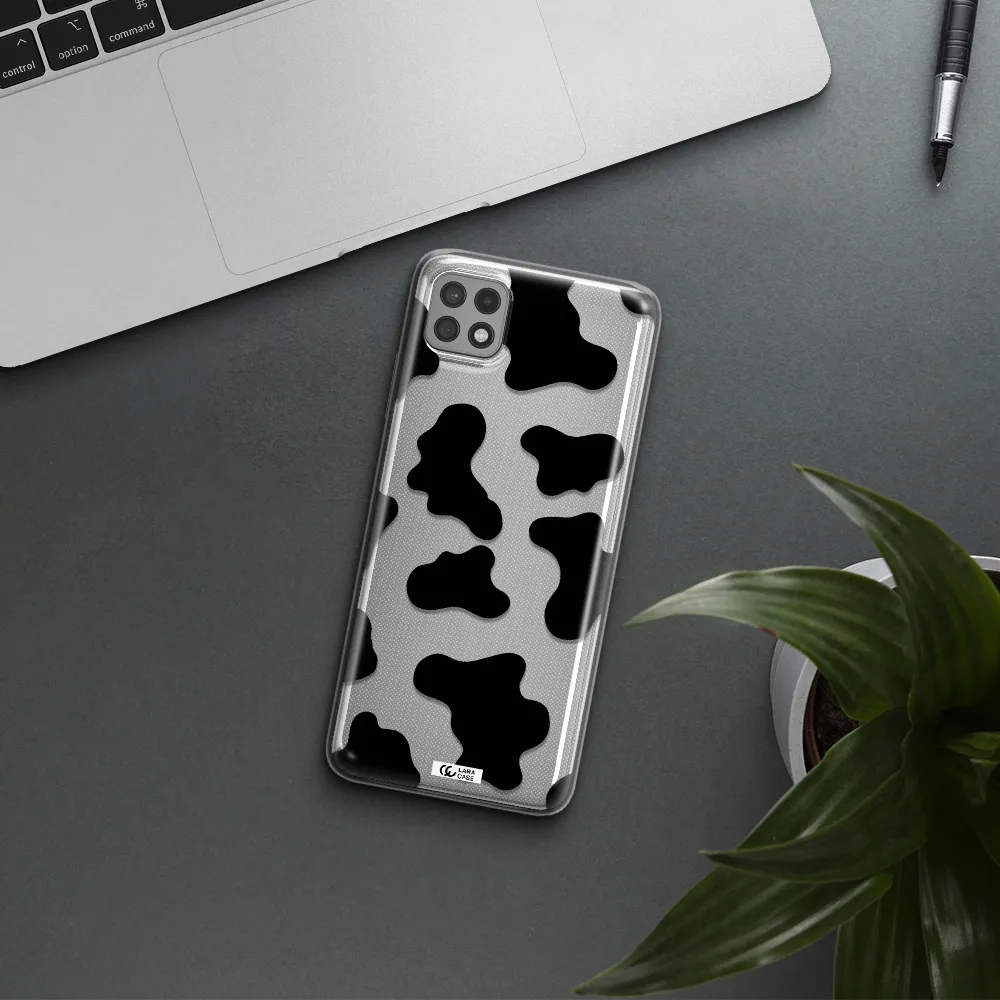 Cow Print Samsung A22 5g Clear TPU Case