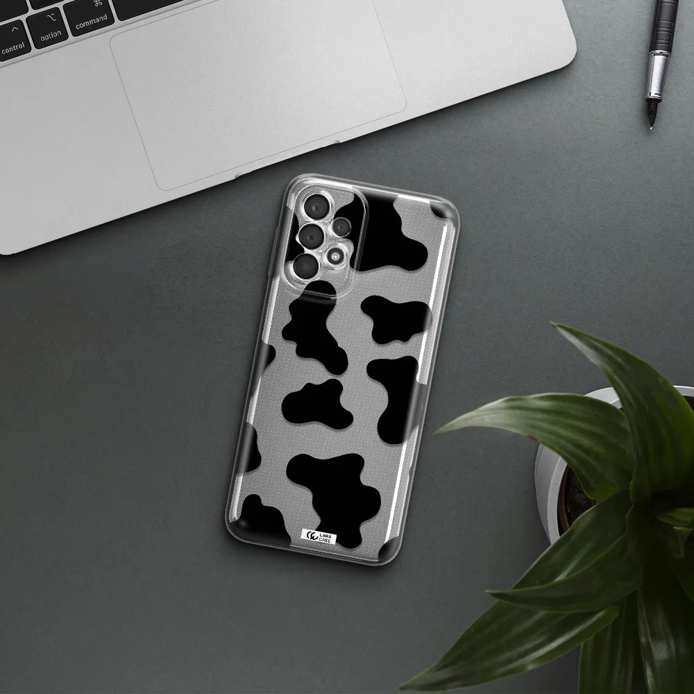 Cow Print Samsung A23 5G Clear Tpu Case