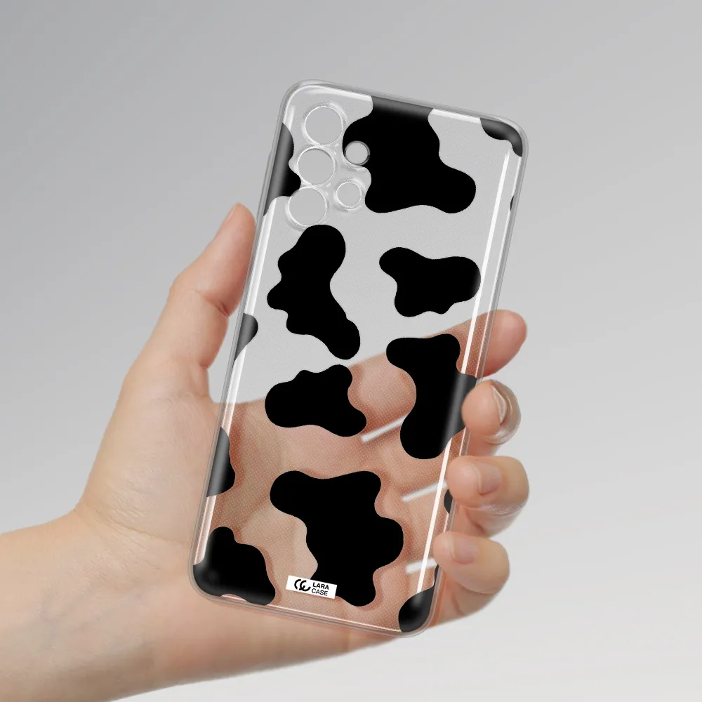 Cow Print Samsung A32 4G Clear Tpu Case
