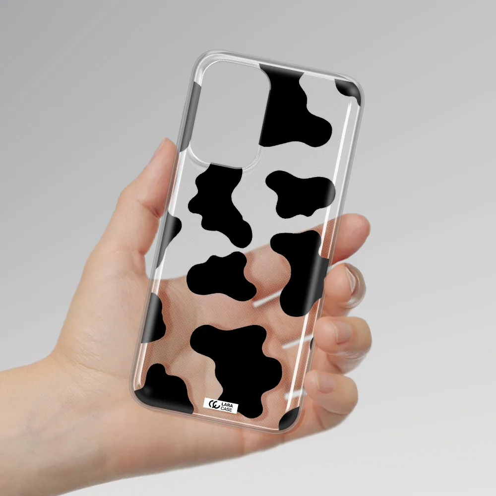Cow Print Samsung A33 Clear TPU Case