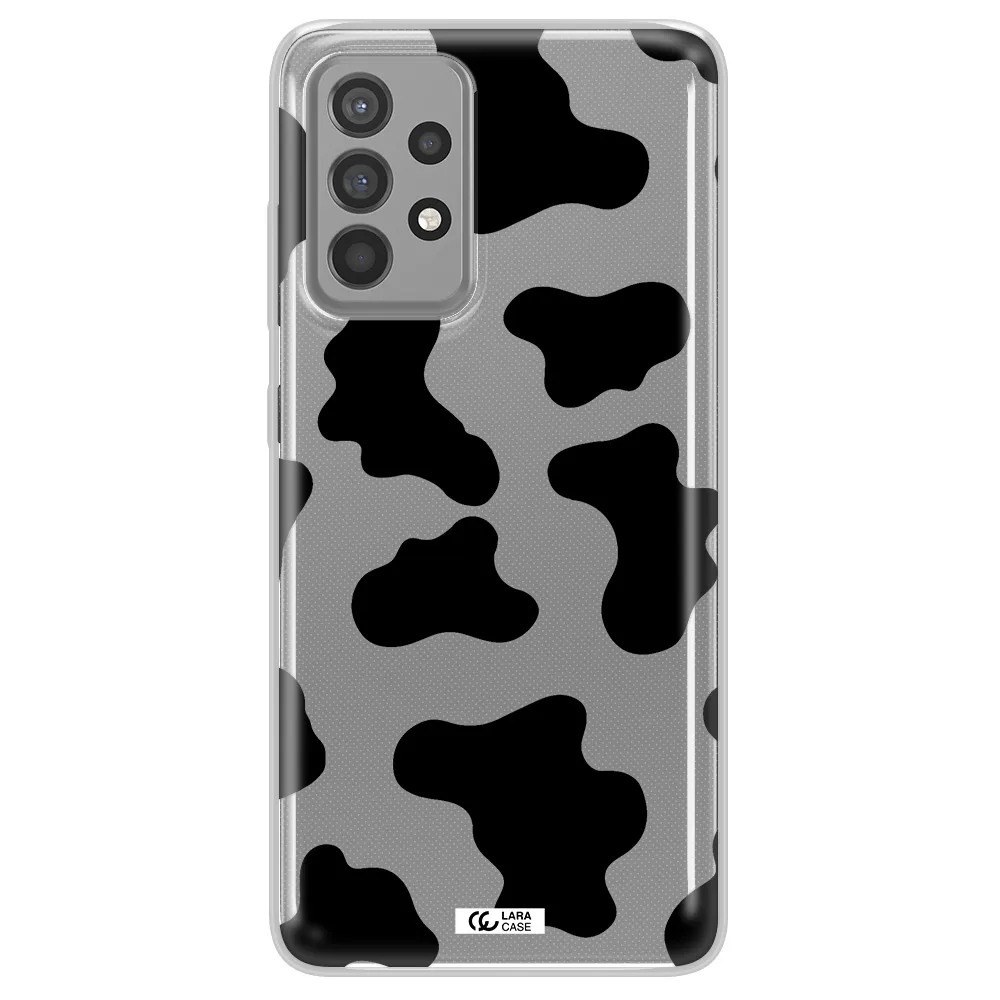 Cow Print Samsung A52 Clear TPU Case