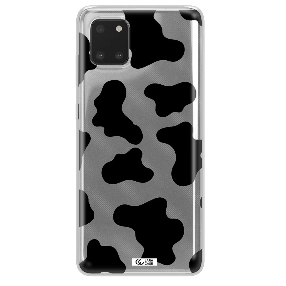 Cow Print Samsung A81 Clear TPU Case