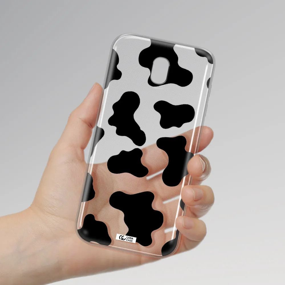 Cow Print Samsung J5 2017 Clear TPU Case