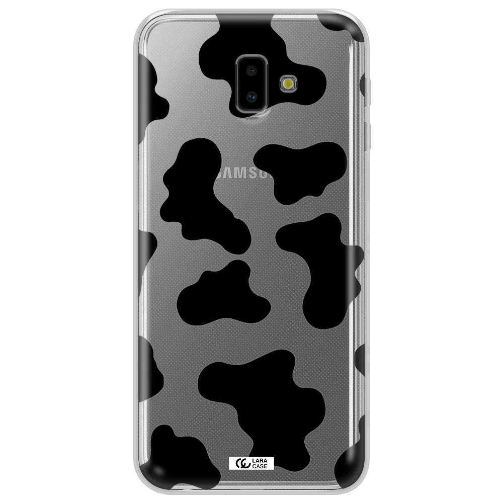 Cow Print Samsung J6 Plus Clear TPU Case