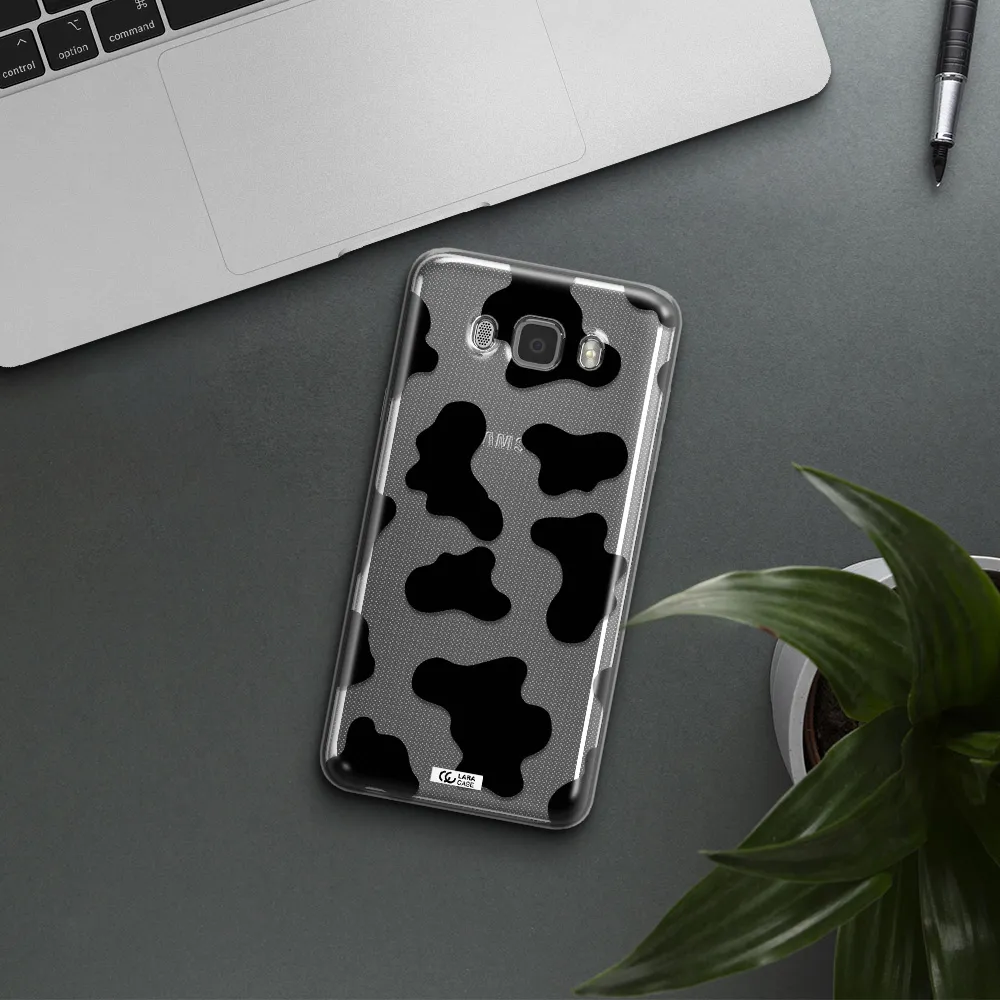 Cow Print Samsung J7 2016 Clear TPU Case