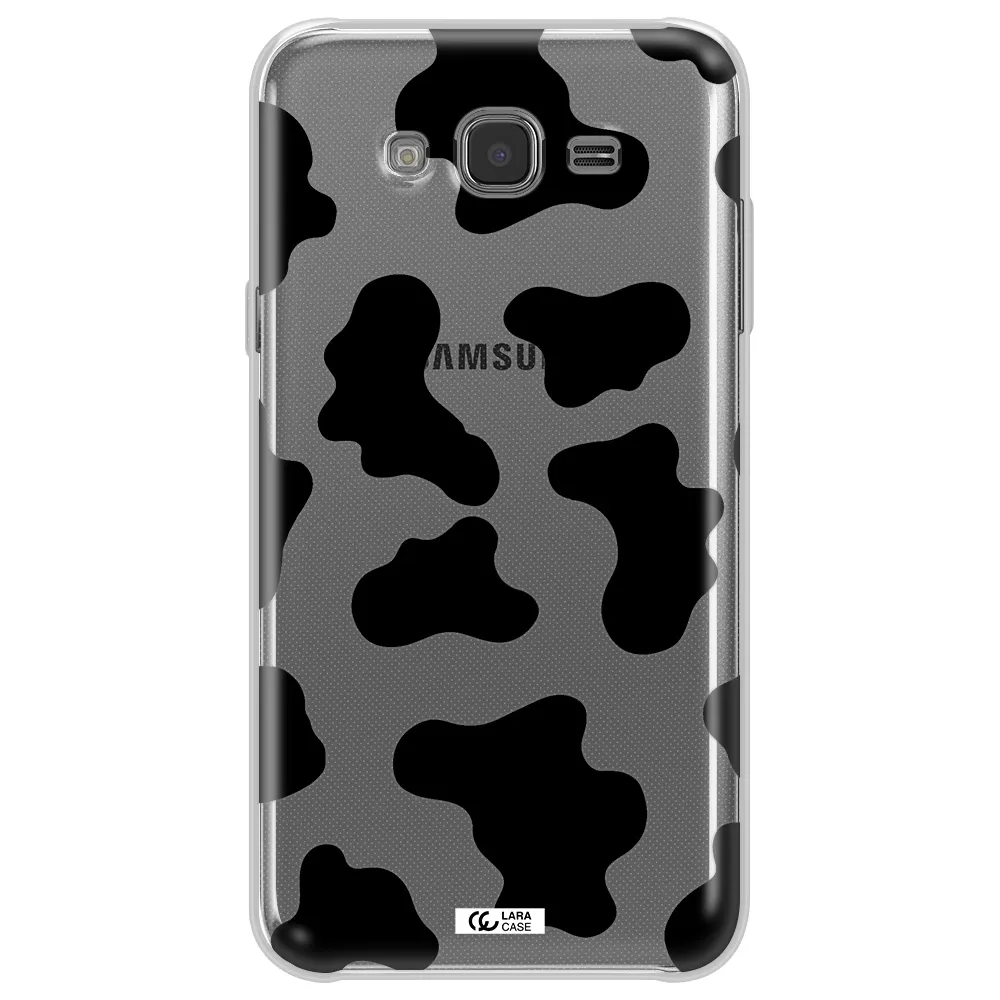 Cow Print Samsung J7 Clear TPU Case