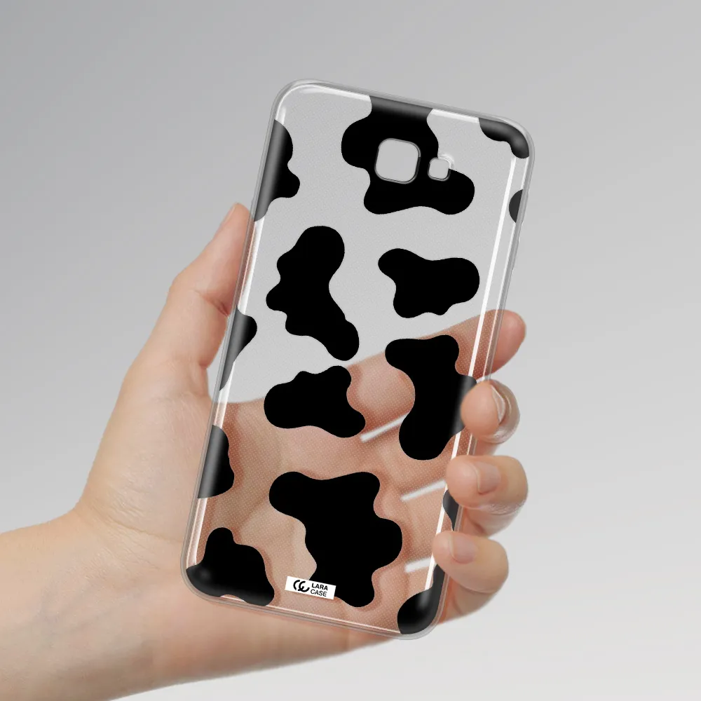 Cow Print Samsung J7 Prim Clear TPU Case