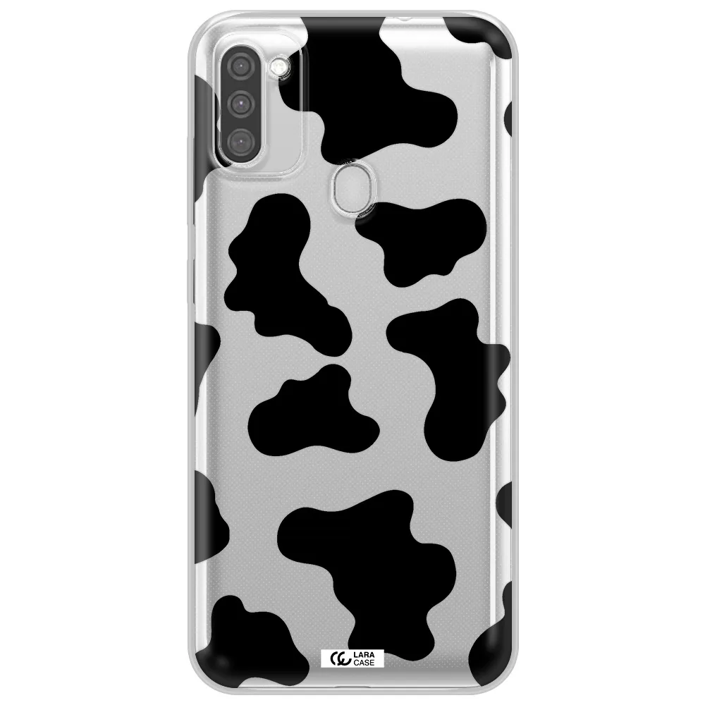 Cow Print Samsung M11 Clear TPU Case