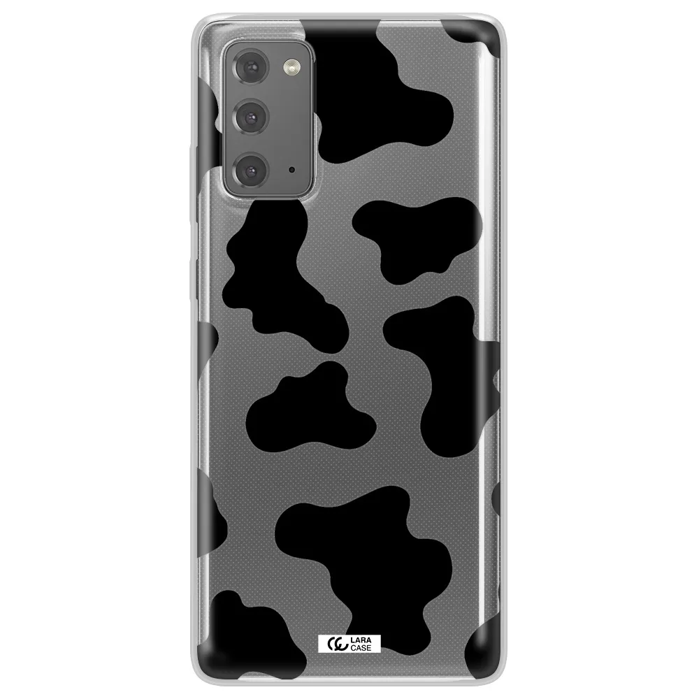 Cow Print Samsung Note 20 Clear TPU Case