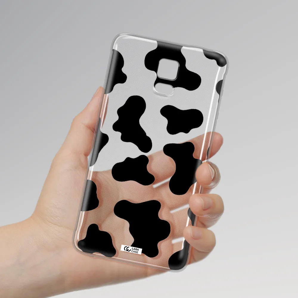Cow Print Samsung Note 4 Clear TPU Case