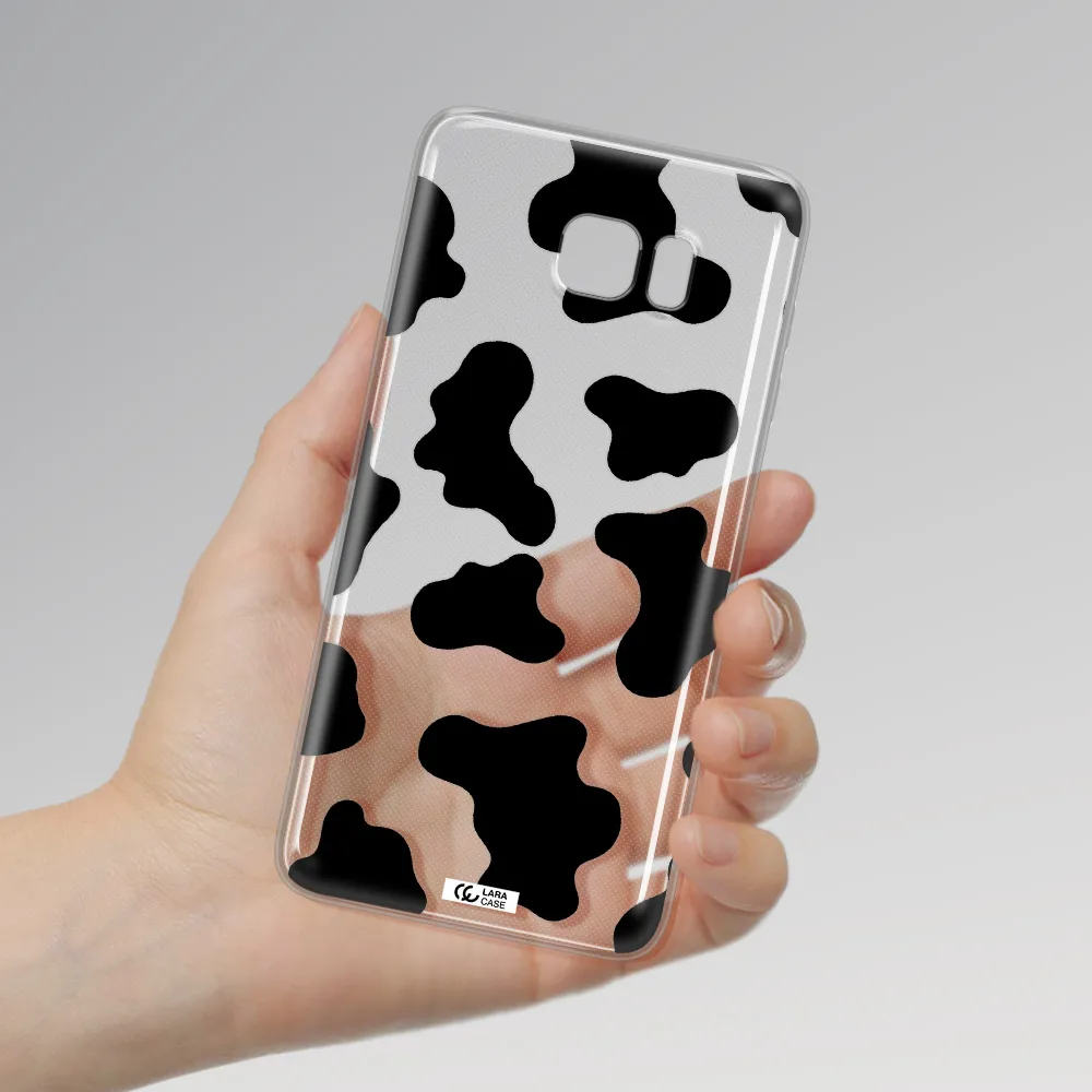 Cow Print Samsung Note 5 Clear TPU Case