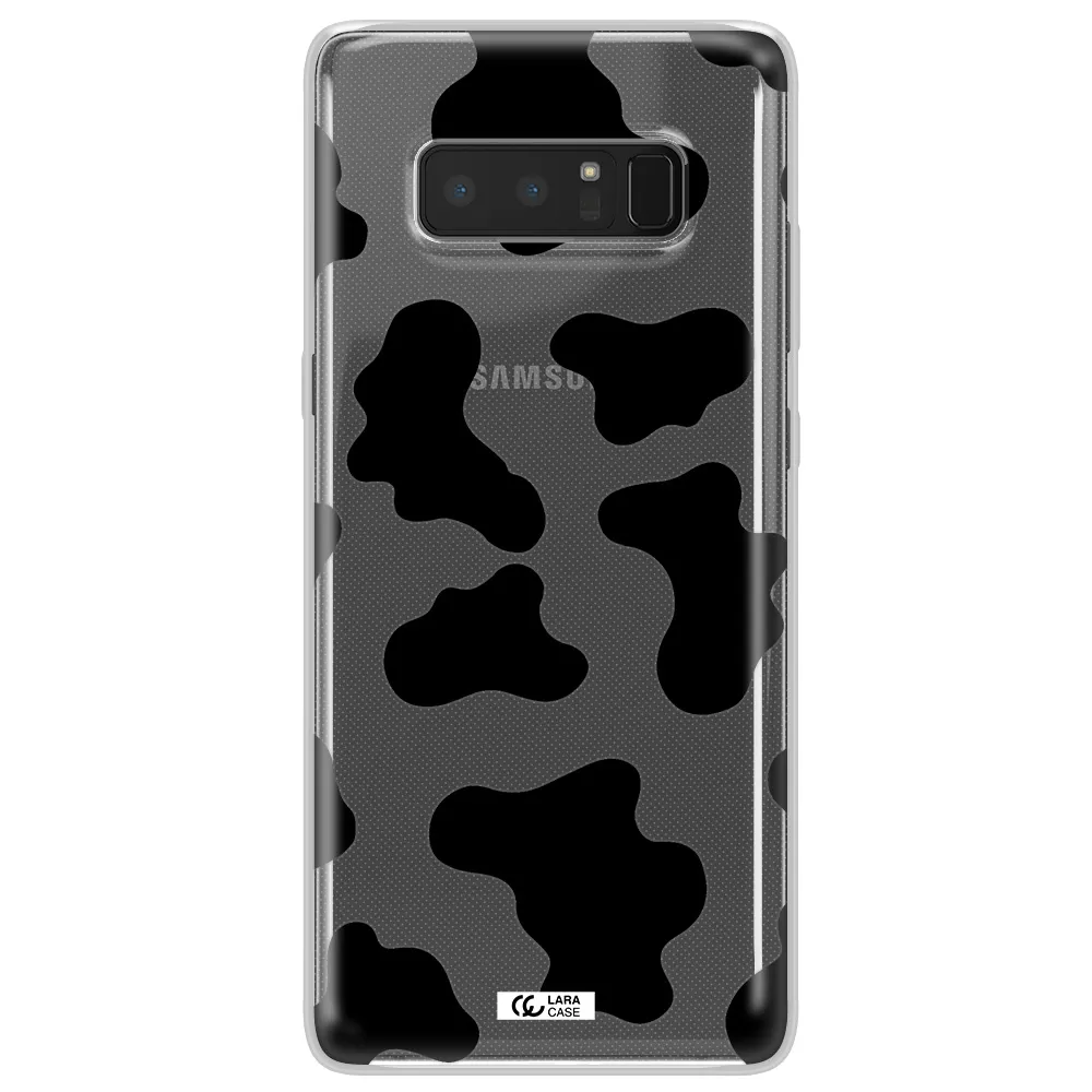 Cow Print Samsung Note 8 Clear TPU Case