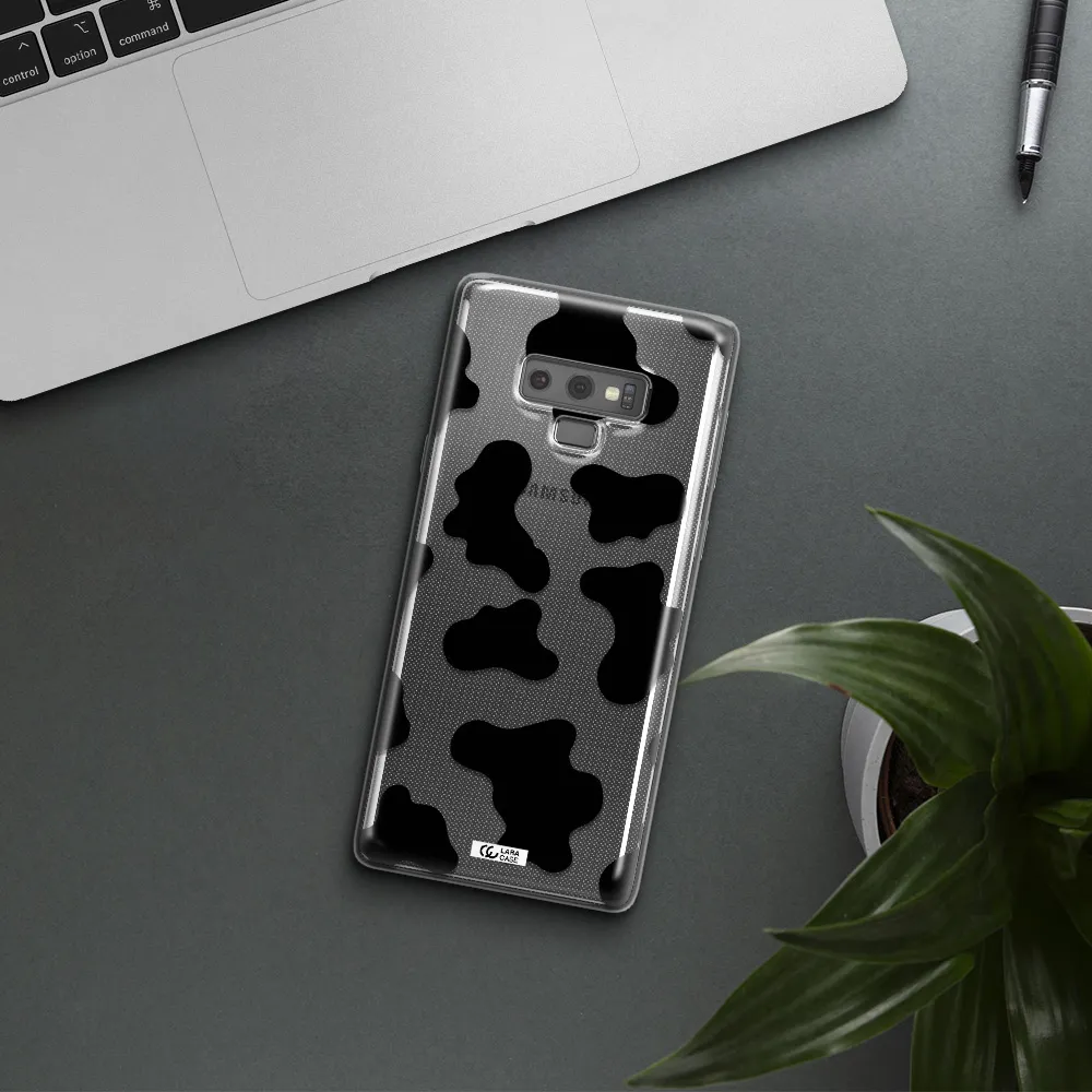 Cow Print Samsung Note 9 Clear TPU Case