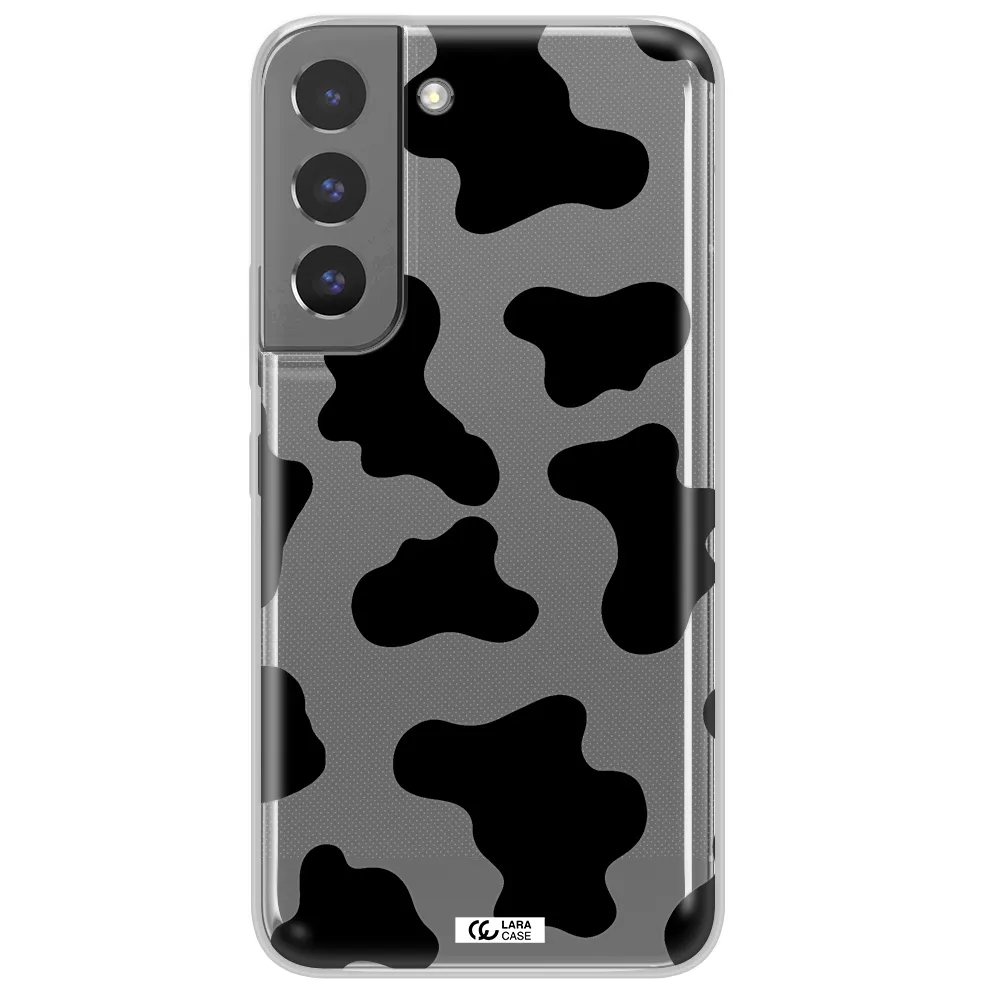 Cow Print Samsung S 22 Clear TPU Case