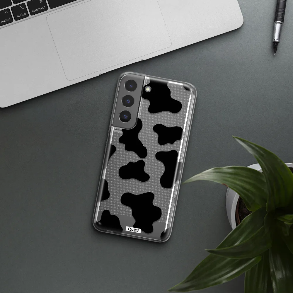 Cow Print Samsung S 22 Plus Clear TPU Case