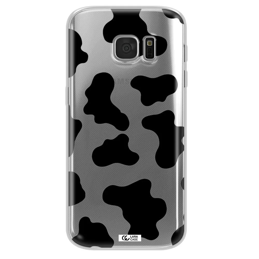 Cow Print Samsung S 7 Clear TPU Case