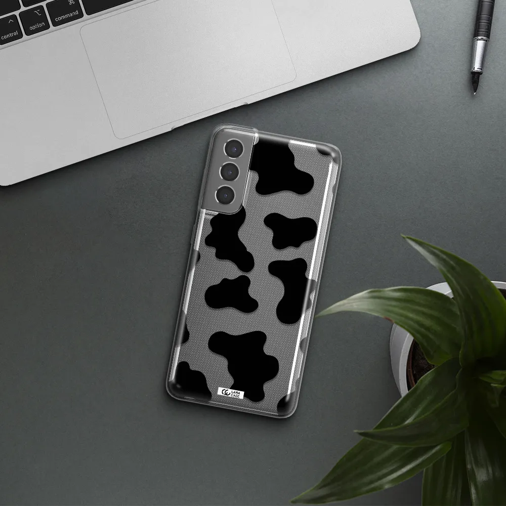 Cow Print Samsung S21 Clear TPU Case