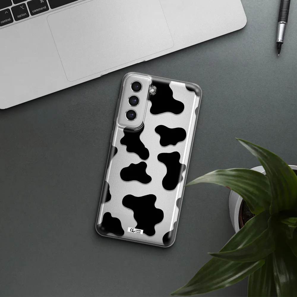 Cow Print Samsung S21 Fe Clear Tpu Case