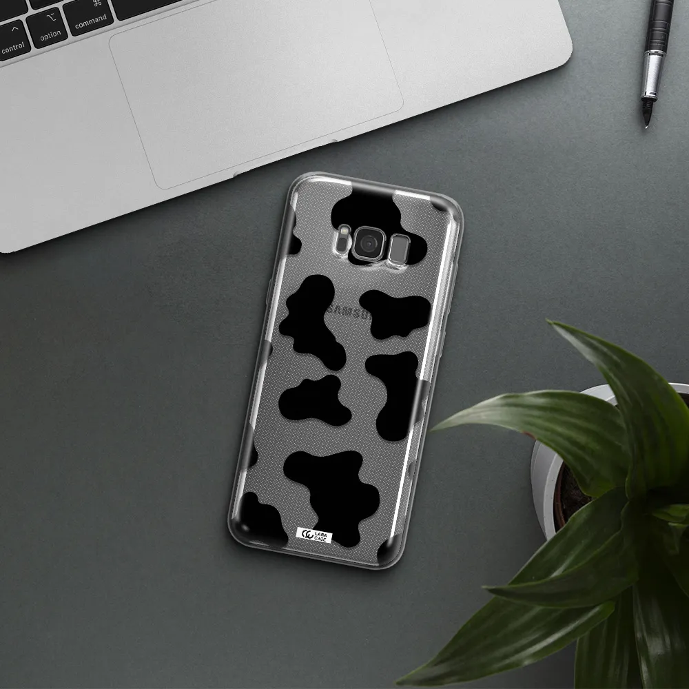 Cow Print Samsung S8 Clear TPU Case