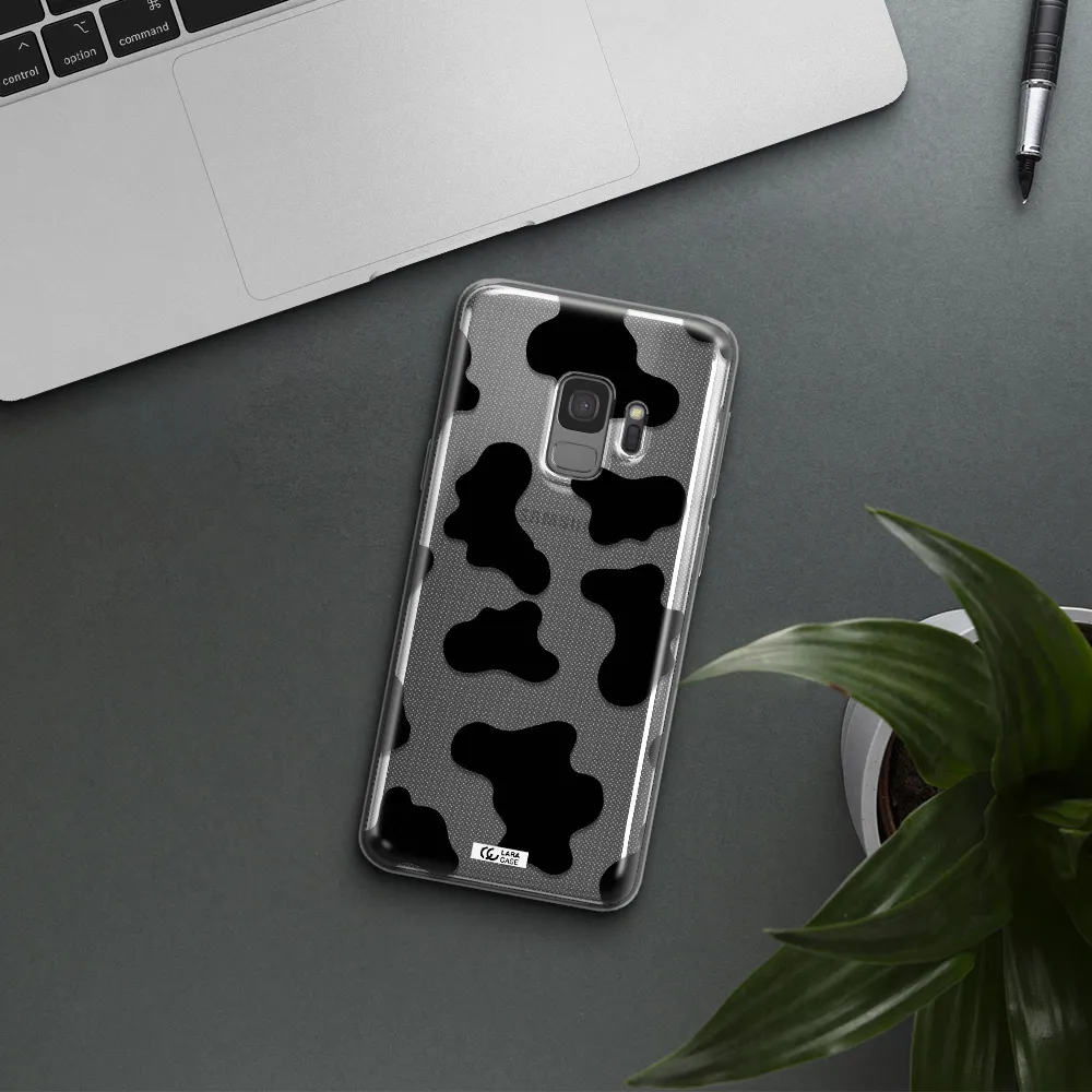 Cow Print Samsung S9 Clear TPU Case