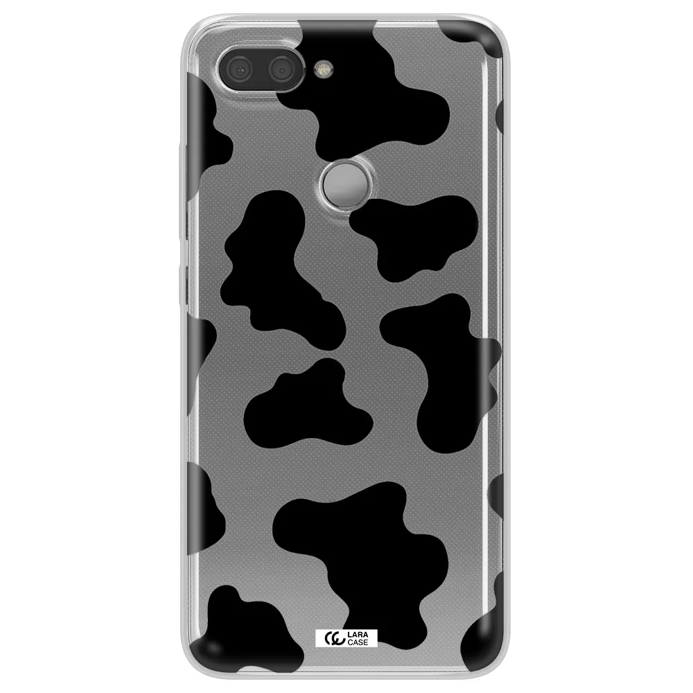 Cow Print Xiaomi Mi 8 Lite Clear TPU Case