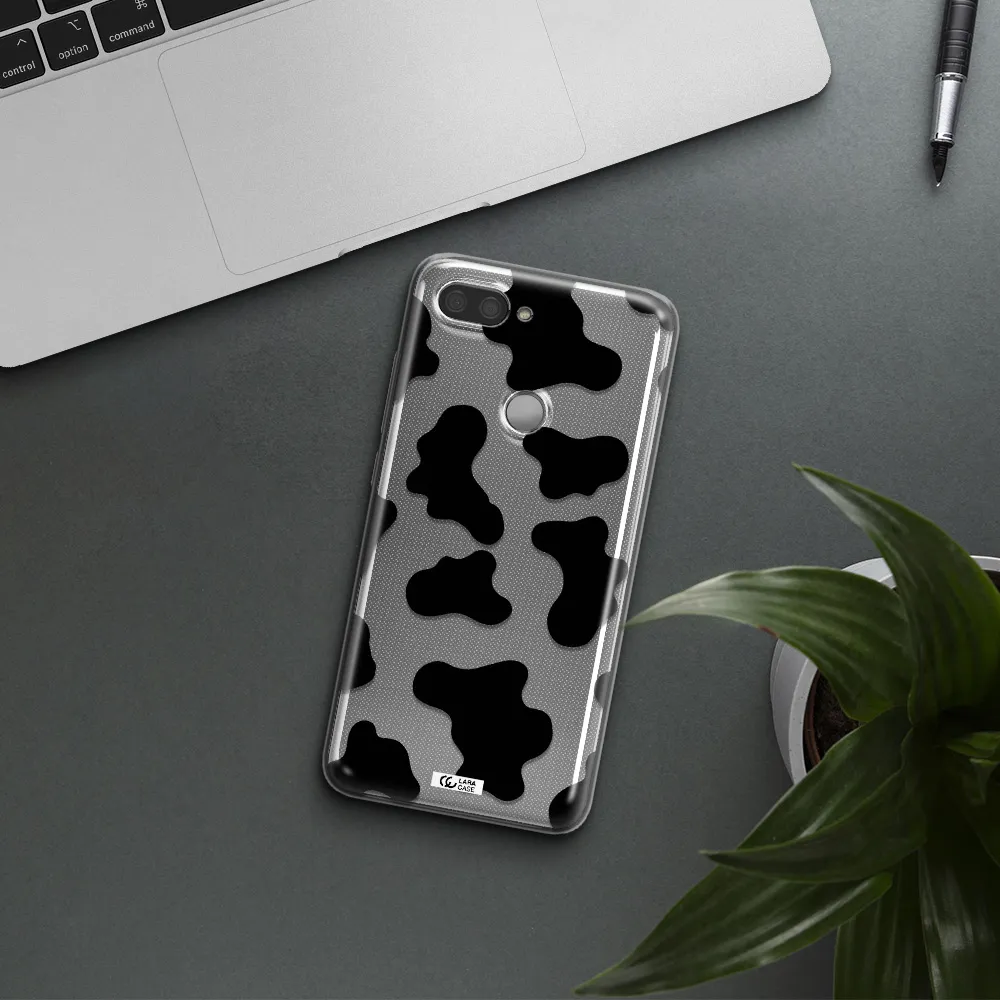 Cow Print Xiaomi Mi 8 Lite Clear TPU Case