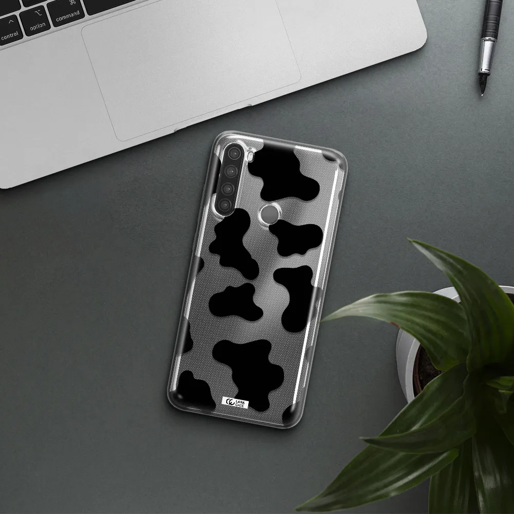 Cow Print Xiaomi Note 8 Clear TPU Case