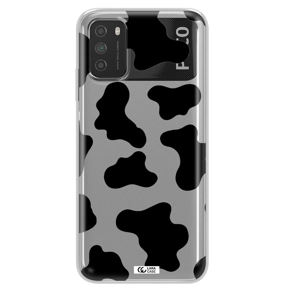 Cow Print Xiaomi Poco M3 Clear TPU Case